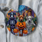 Cane Corso Trick-or-Treating in Halloween-Kostümen Button (Beispiel)