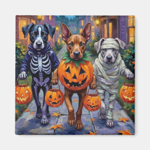 Cane Corso Trick-or-Treating in Halloween-Kostümen Magnet