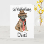 Cane Corso Vater Card Karte (Gelbe Blume)