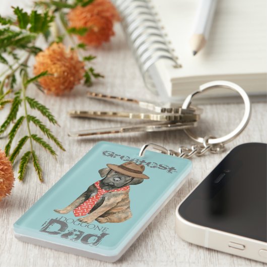 Cane Corso Vater Schlüsselanhänger (Vorderseite rechts)