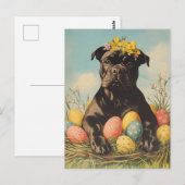 Cane Corso Vintage Ostern Postkarte (Vorne/Hinten)