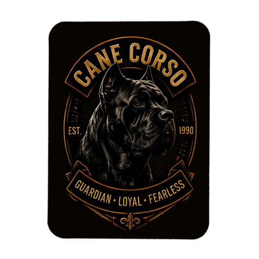 Cane Corso Wächter Treuer Furchtloser Hunderasse Magnet (Vertikal)