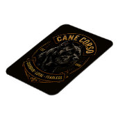 Cane Corso Wächter Treuer Furchtloser Hunderasse Magnet (Linke Seite)
