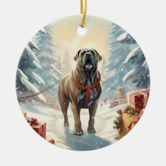 Cane Corso Weihnachten, Hundeschenk, Hundeliebhabe Keramik Ornament