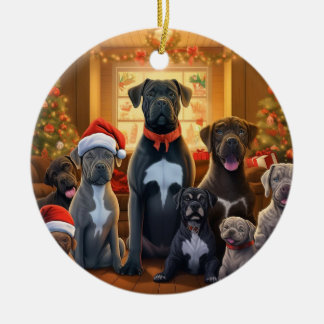 Cane Corso Weihnachten, Hundeschenk, Hundeliebhabe Keramik Ornament