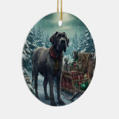 Cane Corso Weihnachten, Hundeschenk, Hundeliebhabe Keramik Ornament (Rechts)