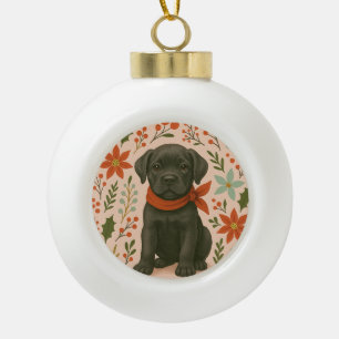 Cane Corso Weihnachten Keramik Kugel-Ornament