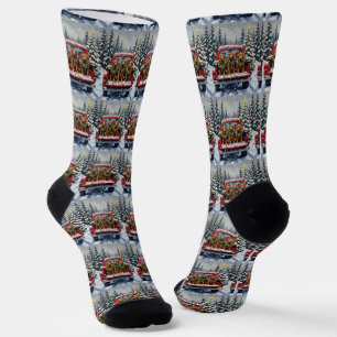 Cane Corso Weihnachten Rotes Lastwagen Ferien Socken