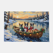 Cane Corso Weihnachtsboot Urlaub Fußmatte (Vorderseite)