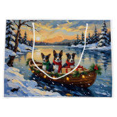 Cane Corso Weihnachtsboot Urlaub Große Geschenktüte (Vorderseite)
