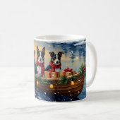 Cane Corso Weihnachtsboot Urlaub Kaffeetasse (VorderseiteRechts)