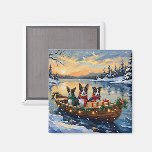Cane Corso Weihnachtsboot Urlaub Magnet