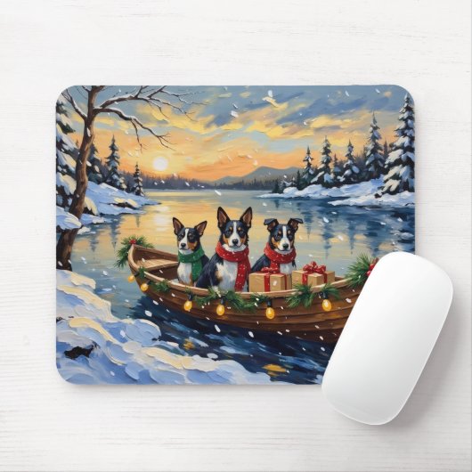 Cane Corso Weihnachtsboot Urlaub Mousepad (Mit Mouse)