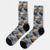 Cane Corso Weihnachtsboot Urlaub Socken (Linkes Detail)