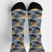 Cane Corso Weihnachtsboot Urlaub Socken (Oben)