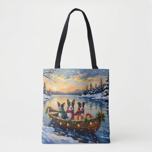 Cane Corso Weihnachtsboot Urlaub Tasche (Vorderseite)