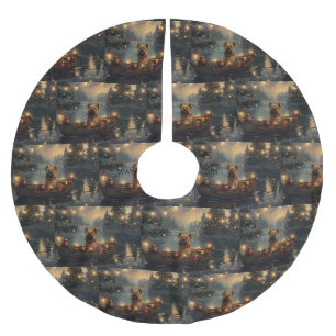 Cane Corso Weihnachtsfeiertage Polyester Weihnachtsbaumdecke