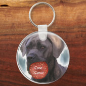 Cane Corso Weihnachtsgeschenken Schlüsselanhänger (Vorderseite)