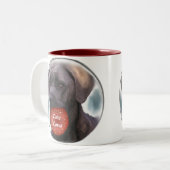 Cane Corso Weihnachtsgeschenken Zweifarbige Tasse (Vorderseite Links)