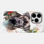 Cane Corso Weihnachtskranz Festlicher Hund Case-Mate iPhone Hülle (Rückseite (Horizontal))