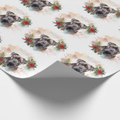 Cane Corso Weihnachtsmann Festliche Jungfrau Geschenkpapier (Ecke)