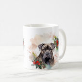 Cane Corso Weihnachtsmann Festliche Jungfrau Kaffeetasse (VorderseiteRechts)