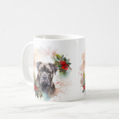 Cane Corso Weihnachtsmann Festliche Jungfrau Kaffeetasse (Vorderseite Links)