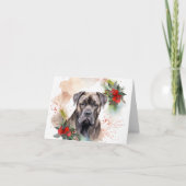 Cane Corso Weihnachtsmann Festliche Jungfrau Karte (Vorderseite)