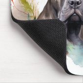 Cane Corso Weihnachtsmann Festliche Jungfrau Mousepad (Ecke)