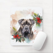 Cane Corso Weihnachtsmann Festliche Jungfrau Mousepad (Mit Mouse)
