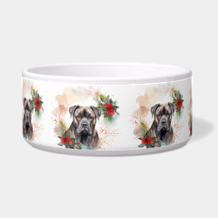 Cane Corso Weihnachtsmann Festliche Jungfrau Napf