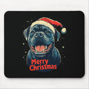 Cane Corso Weihnachtsmannmütze Frohe Weihnachten W Mousepad