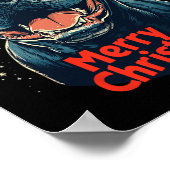 Cane Corso Weihnachtsmannmütze Frohe Weihnachten W Poster (Ecke)