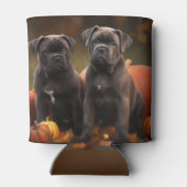 Cane Corso Welpe Autumn Delight Pumpkin Dosenkühler (Rückseite)