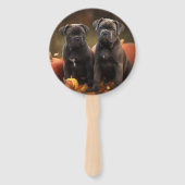 Cane Corso Welpe Autumn Delight Pumpkin Fächer (Vorderseite)
