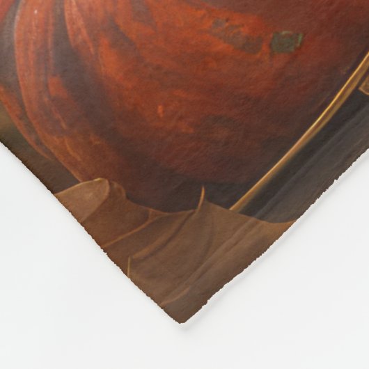 Cane Corso Welpe Autumn Delight Pumpkin Fleecedecke (Ecke)