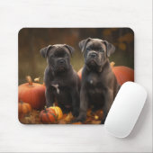 Cane Corso Welpe Autumn Delight Pumpkin Mousepad (Mit Mouse)