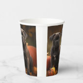 Cane Corso Welpe Autumn Delight Pumpkin Pappbecher (Rechts)