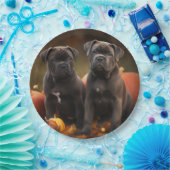 Cane Corso Welpe Autumn Delight Pumpkin Pappteller (Party)