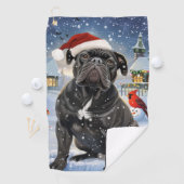 Cane Corso Winter Wonderland Christmas Joy Golfhandtuch (Insitu)