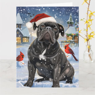Cane Corso Winter Wonderland Christmas Joy Karte