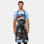 Cane Corso Winter Wonderland Christmas Joy Schürze (Getragen)