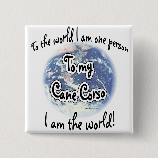 Cane Corso World 2 Button (Vorderseite)