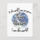 Cane Corso World 2 Postkarte (Vorderseite)