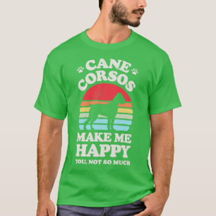 Cane Corsos macht mich glücklich Sunset Retro für T-Shirt
