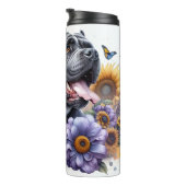 Cane Corso's Sunny Floral Majesty Thermosbecher (Nach rechts gedreht)