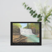 Cane Creek Cascades - Appalachian Art Card Postkarte (Stehend Vorderseite)
