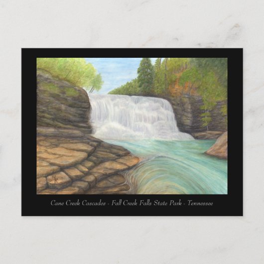 Cane Creek Cascades - Appalachian Art Card Postkarte (Vorderseite)