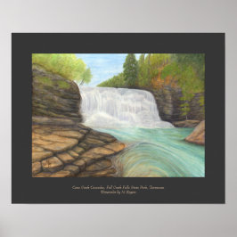 Cane Creek Cascades - Wasserfall Kunst, Dichtung u Poster