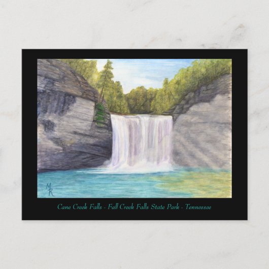 Cane Creek Falls Postkarte (Vorderseite)